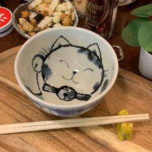 [일본레트로소품] 일본 고양이 미니 덮밥 그릇
